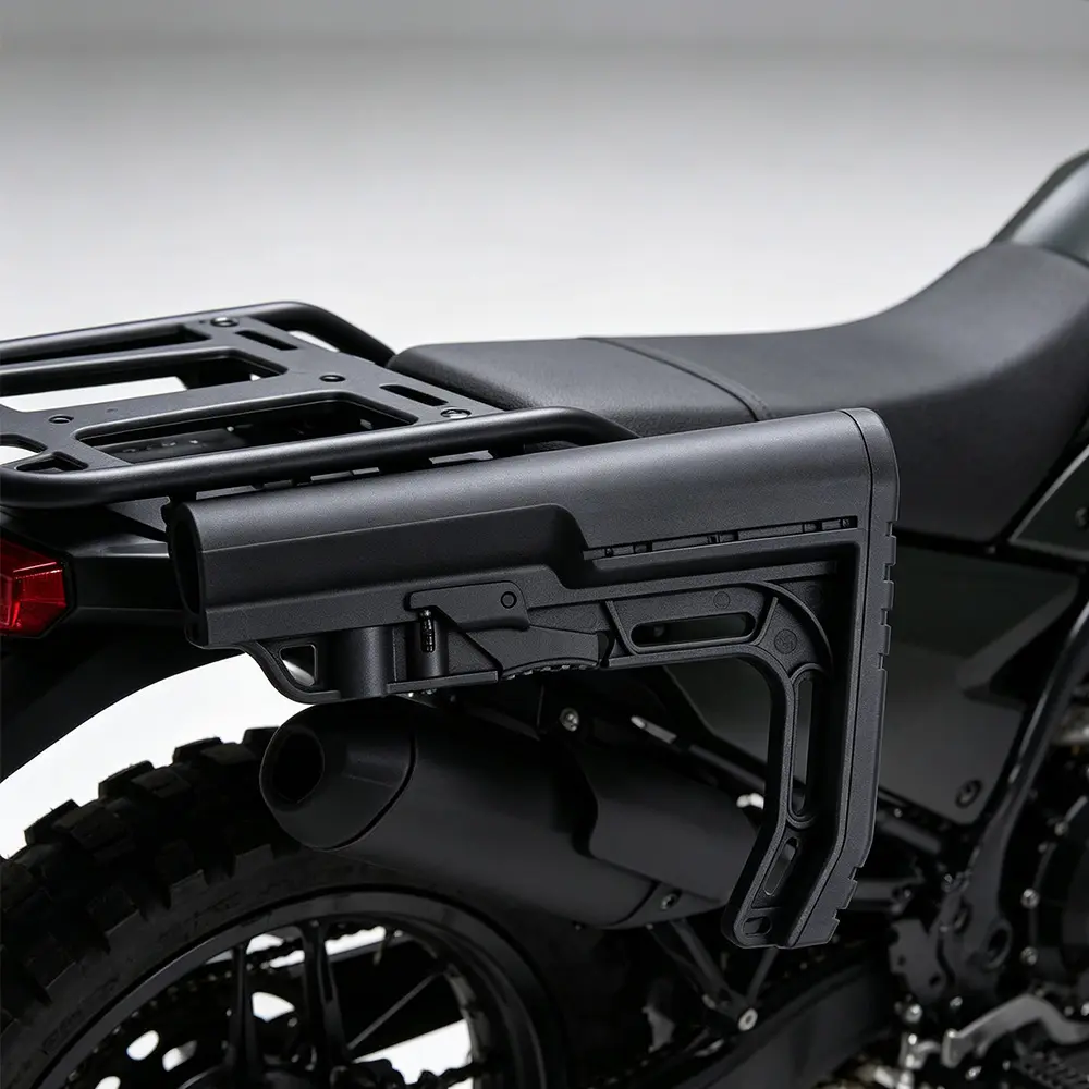 Rubber strap grip designed for motorcycle MFT rear mounts.