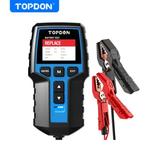 TOPDON BT200 Car Battery Tester 24V 12V Load Tester, 100-2000CCA Automotive Alternator Tester Digital Auto Battery Analyzer Charging Cranking System Tester for Car Truck Motorcycle ATV SUV Boat Yacht Digital Automotive Battery and Alternator Tester