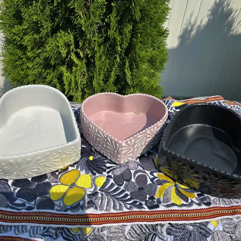 Heart Clay Vase
