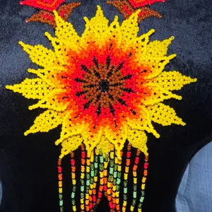 Now Available beautiful huichol beaded necklace, very colorful necklace, huichol jewelry  #latinabusinessowner #latinavendor #jewelry #clothes #latinafashion #huichol #huicholart