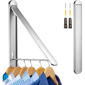 Clothes Drying Rack for Small Laundry Rooms, Clothes Drying Rack Folding Indoor, Wall Mounted Clothes Rack Foldable, (, )