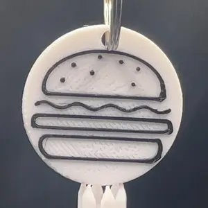 Burger (2) NFC Keychain – One Tap, All Flavor