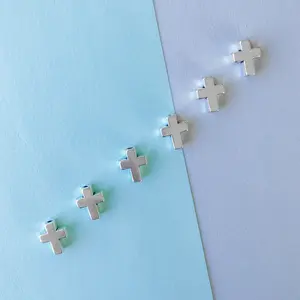 15mm Metal Cross Bead -6 Pack 15mm Metal Cross Bead -6 Pack