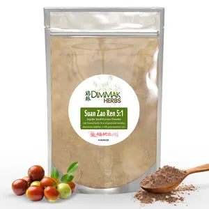 Dimmak Herbs Organic Suan Zao Ren 5:1 Extract (Sour Jujube Seed)- Premium Natural Sleep Aid for Insomnia, Anxiety & Night Sweats- Calms The Spirit (Shen)- Non-Habit Forming (4oz)