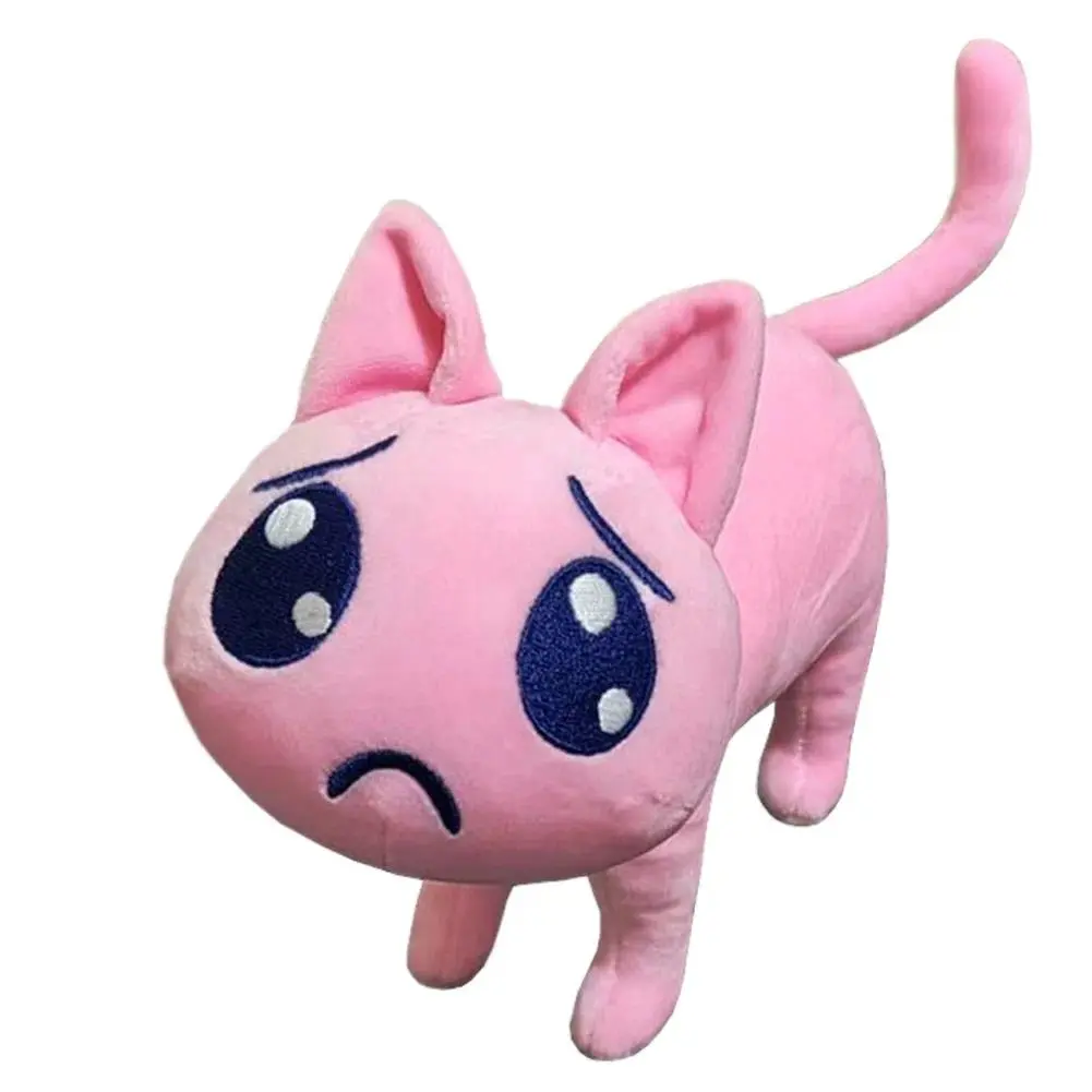 Anime toy super cute Pink cat plush doll KAngel plushies Emoji Angel doll Sauce Cat Plush Cat Plushie Bag Keychain Pendant Gifts