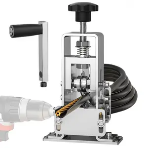 Electric and manual dual-purpose wire strippers, portable cable stripping tool set, adjustable blade head, high efficiency and durable design, industrial-grade electrical repair equipment, precision wire stripping anti-slip safety electrician's pliers.