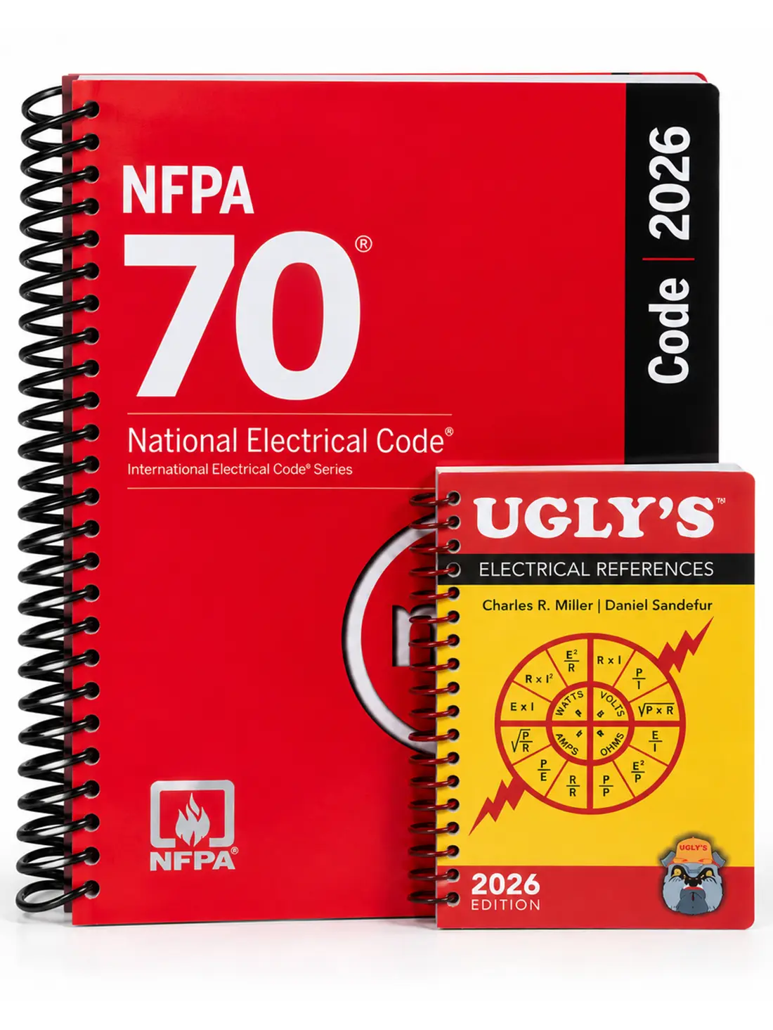 NFPA 70 NEC 2026 Spiral Code Book + Ugly’s Electrical References 2026 | FREE Index Tab Included