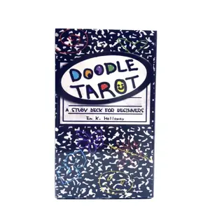 Doddle Tarot 78 Pcs Cartoon Tarot Cards 10.3*6cm Compact Size for Easy Handling Ideal for Tarot Enthusiasts Beginners and Experienced Users