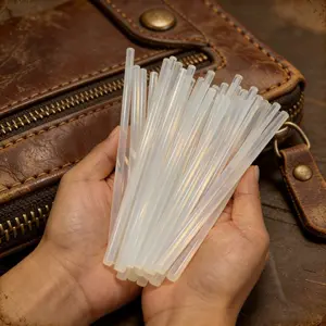 100pcs Mini Hot Melt Glue Sticks 7mmx100mm, DIY Crafts Woodworking Home Decoration, Compatible with Most Hot Glue Guns, Smooth Flow