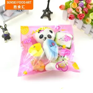 10pcs Squishies Toy Medium Mini Soft Bread Toys Key Banana Cake Toast Squishy Toy Kawaii Toys Squishy Pack Toy Random