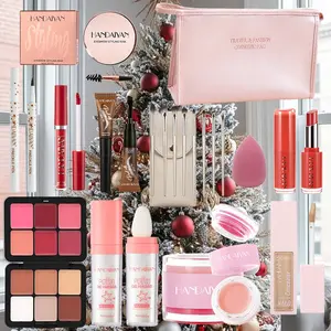 Valentine's Day Creative Makeup Set, Vintage Matte Lipstick, Eyeshadow, Brow Pencil, Blush, Concealer, Long-Lasting Radiant Finish