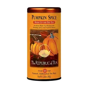The Republic of Tea - Pumpkin Spice Black Tea, 50 Tea Bags