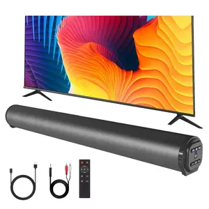 Dazone Sound Bar for TV Soundbar with Built-in Subwoofer, Wired & Wireless Bluetooth 5.0 Speaker for TV, USB/Aux/FM Input, Surround Sound System for TV & Home Theater