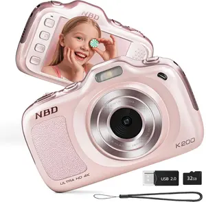 NBD 64MP Digital Cameras for Photography,4K Point and Shoot Camera,16X Zoom Compact Travel Cameras, Auto Focus Camera for Beginners Teens Kids and Lover Gift,Includes 32GB TF Card,Summer vibes