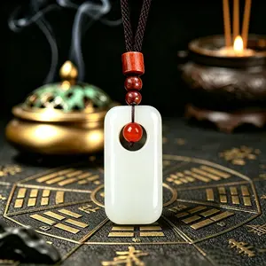 Traditional Taoist pendant featuring a “Peaceful and Unworried” charm, suitable for enhancing peace of mind, fortune, career, and love.