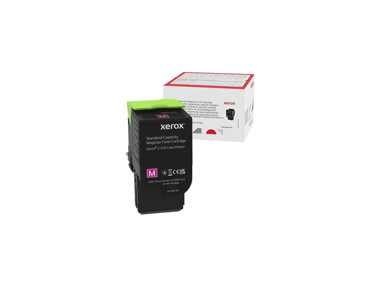 Genuine Xerox Magenta Standard Capacity Toner Cartridge, Xerox C310 Color Printer, (Use & Return)