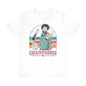 Champagnie Basketball Player, Retro Sports Graphic T-Shirt, Julian Champagnie t-shirt