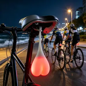 Bicycle LED Tail Light，Super sick design- Durable 3-Light-Mode Safety Alert Accessory for Night Riding, Ideal Gift for Outdoor Enthusiasts, Accessories for Bicycle.night work.security must-have.ideal holiday gift.outdoor survival.,safety light.