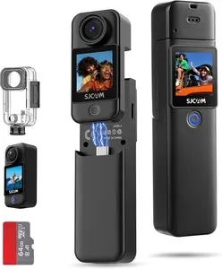 SJCAM C300 Pocket Action Camera 4K,7Hour Power, 6-Axis Stabilization, Dual-Touch
