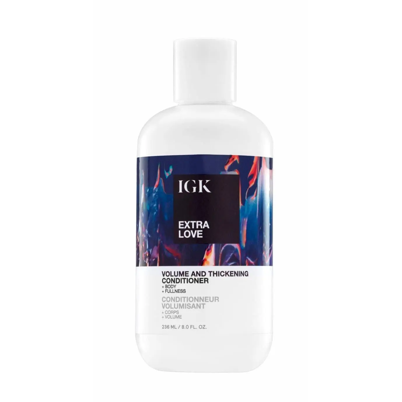 IGK EXTRA LOVE Volume & Thickening Conditioner | Lightweight + Supports Scalp + Balance Oil | Vegan + Cruelty Free | 8 Oz