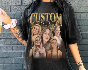 Bootleg Rap Tee, Vintage Custom Funny Rap Shirt, Custom Photo Vintage T Shirts, Custom Bootleg Rap Tee, Custom your own image Cotton Fabric Cotton Fabric