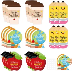 24 count Teacher Gifts Card Holder, Teacher Appreciation Gifts Cards, Coffee Card Holder