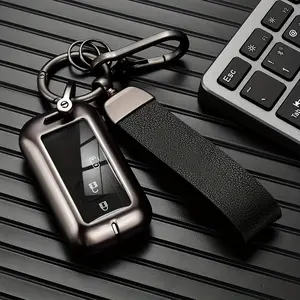 For The for SUZUKI Key Protection Case, Suitable for Jimney, Swift, Ertiga, Ignis, Embona, XL7, Available in 2/4 Button Styles. A Durable High-End Protective Cover Made of Zinc Alloy with a Keychain