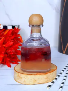 REUSABLE TEQUILA BOTTLE [acrylic] - NO LOGO with STRAW