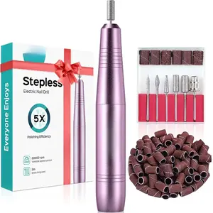 Electric Nail Drill File Professional for Acrylic Gel Dip Powder Nails Portable Nail Drill Machine Kit Manicure Pedicure Tools Polishing Set with Nail Drill Bits Sanding Bands