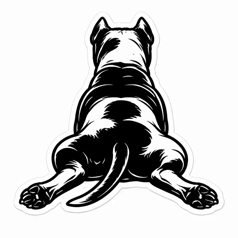 American Pit Bull Bully Dog Peeking Paws Sticker Car Bumper Window Decal PitBull