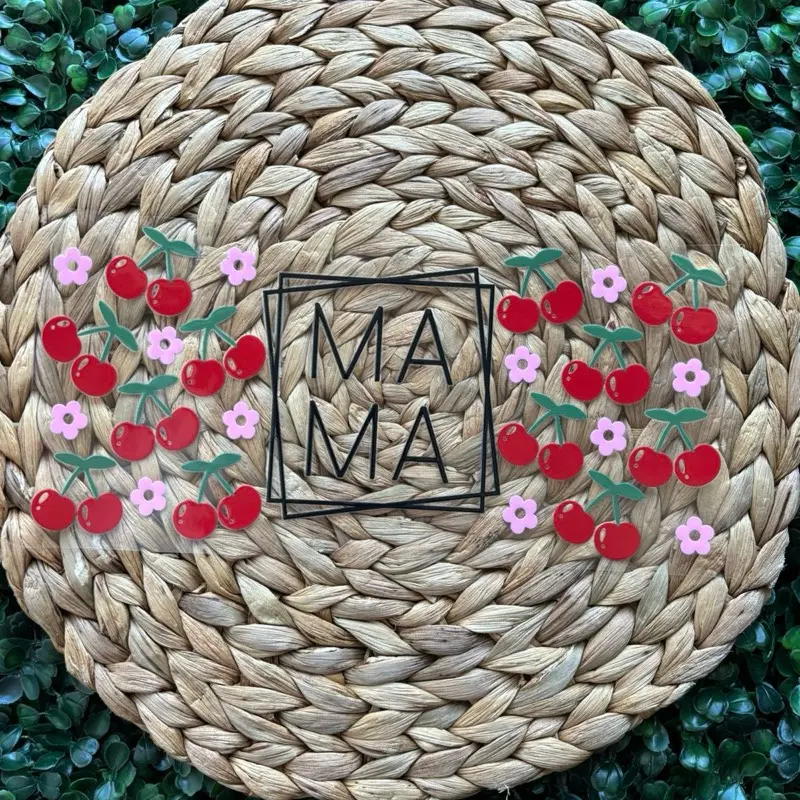 MAMA CHERRY UV DTF CUP WRAP