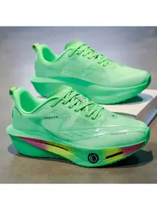 Lightning Stripe Carbon Board Racing Running Shoes, Full Sole Carbon Board Rebound Marathon Shoes, Durable Anti-Slip men and women Student Running Shoes, Sporty Running Shoes