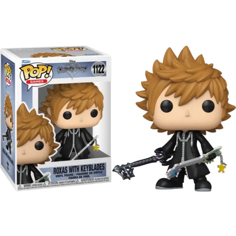 Funko Pop! Games Roxas with Keyblades Vinyl Figure 1122 - Kingdom Hearts