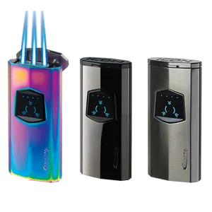 Vector Icon Electric Triple Flame Torch Lighter