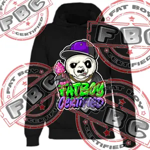 Men’s Plus Size Hoodie “FBC PANDA” Hoodie Menswear Big and tall sweater