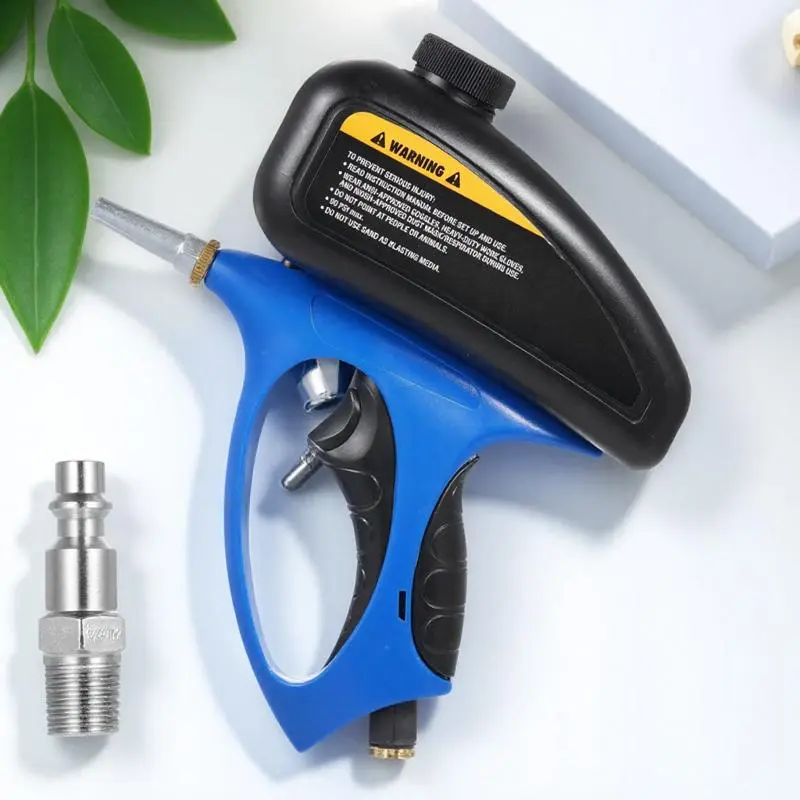 Handheld Gravity Sandblaster, Dual Mode Anti-rust & Anti-paint Removal Tool, Industrial Grade Tungsten Steel Wear-resistant Nozzle Precision Sand Flow Control Tool