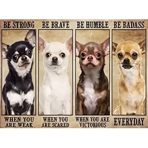 5D DIY Full Drill Round Diamond Painting Kit, Cute Dog Pattern Mosaic Canvas, Home Wall Decor, Halloween Christmas Gift