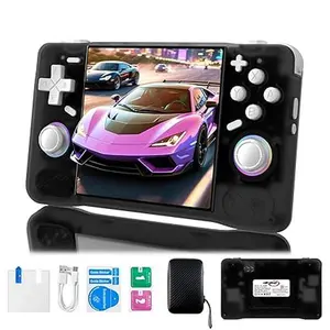 Ultrabatt XF40H Retro Handheld Game Console, 4.0 inch HD Screen, Linux 64-bit System, 18000+ Classic Games, WiFi Multiplayer-Pocket Video Gaming(Black)