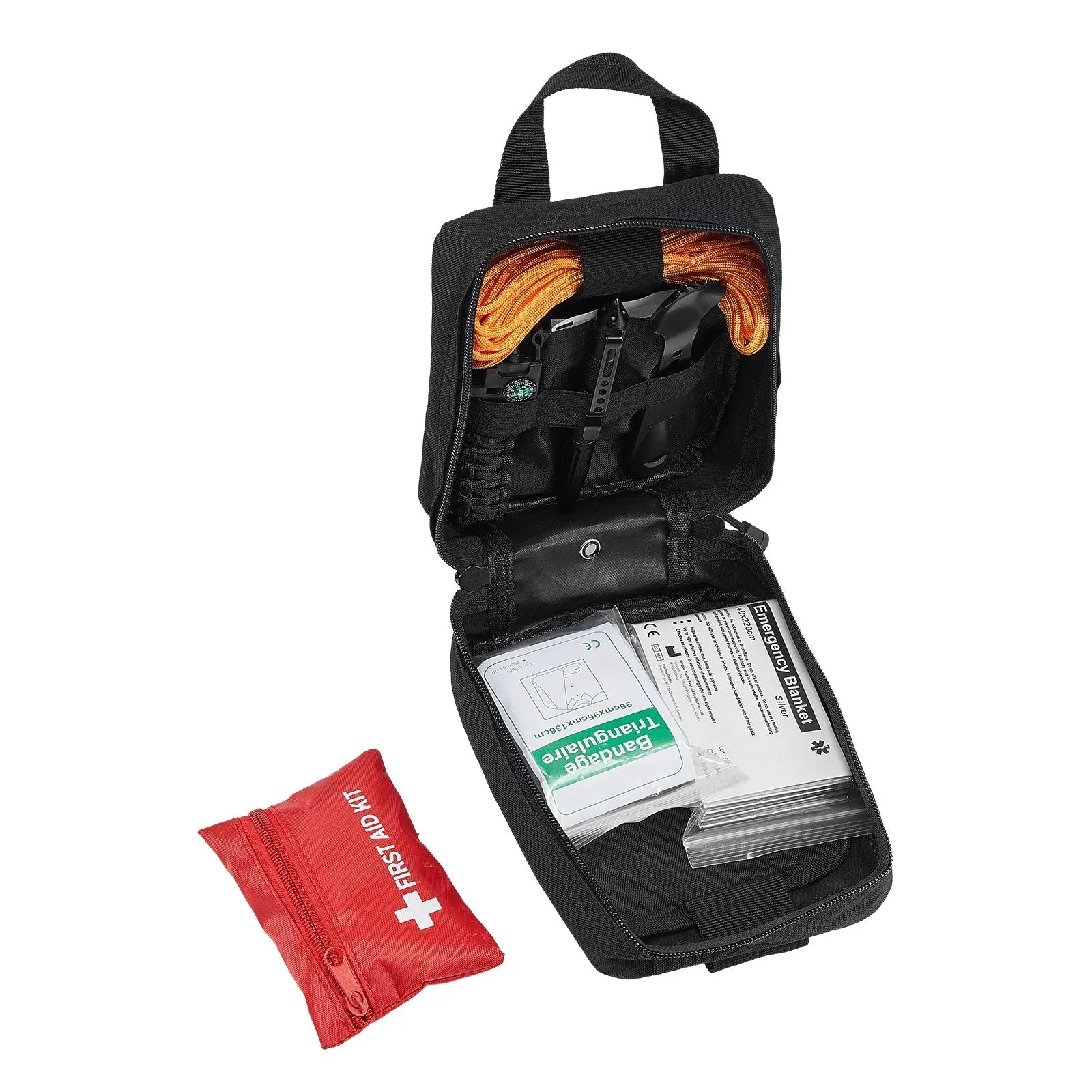 250-Piece Emergency Survival & First Aid Kit - Camping, Vehicle & Home Preparedness