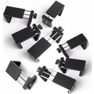 Universal Heavy-Duty Outdoor Furniture Clips for Wicker Patio Furniture, Anti-Separation Locking System for Sectional Couch, Secures up to 3.7" Square & Round Tubes(8pcs)