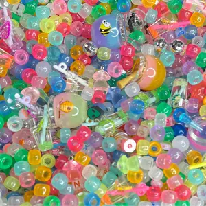 Small 1oz bag of Beads & Charms! Choose from our top mixes! glass beads, pony beads, large charms, metal charms, glow charms, clay beads, bracelet, jewelry, necklace- bead soup luminous bead