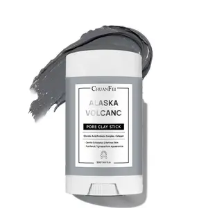 Alaska Volcanic Mud Pore Cleansing Stick Balm, Blackhead Removal Mask Bar, Natural Alaska Volcanic Mud, Gentle Exfoliation, Smooth Skin, No Drying