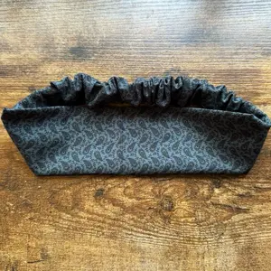 Indigo Feather Fabric Headband