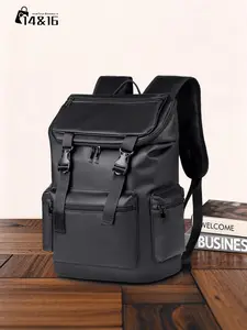 Men's Casual Travel Backpack, Traveler Essentials Backpack, Lightweight Fashion Flip Cover Bag, Portable for Camping Hiking School, Youth Student Campus Use