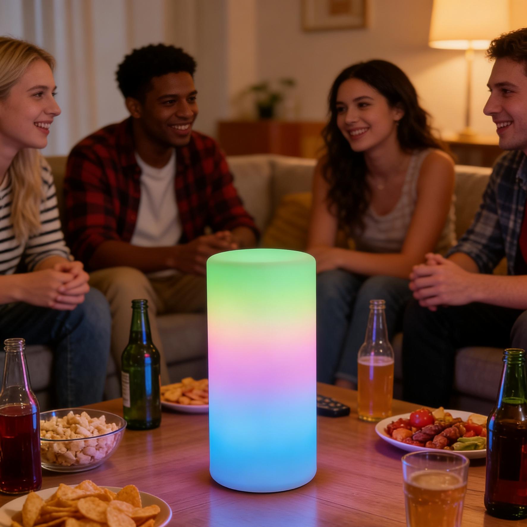 LED Cube Light, Remote Control, Dimmable, Color-changing, Rechargeable