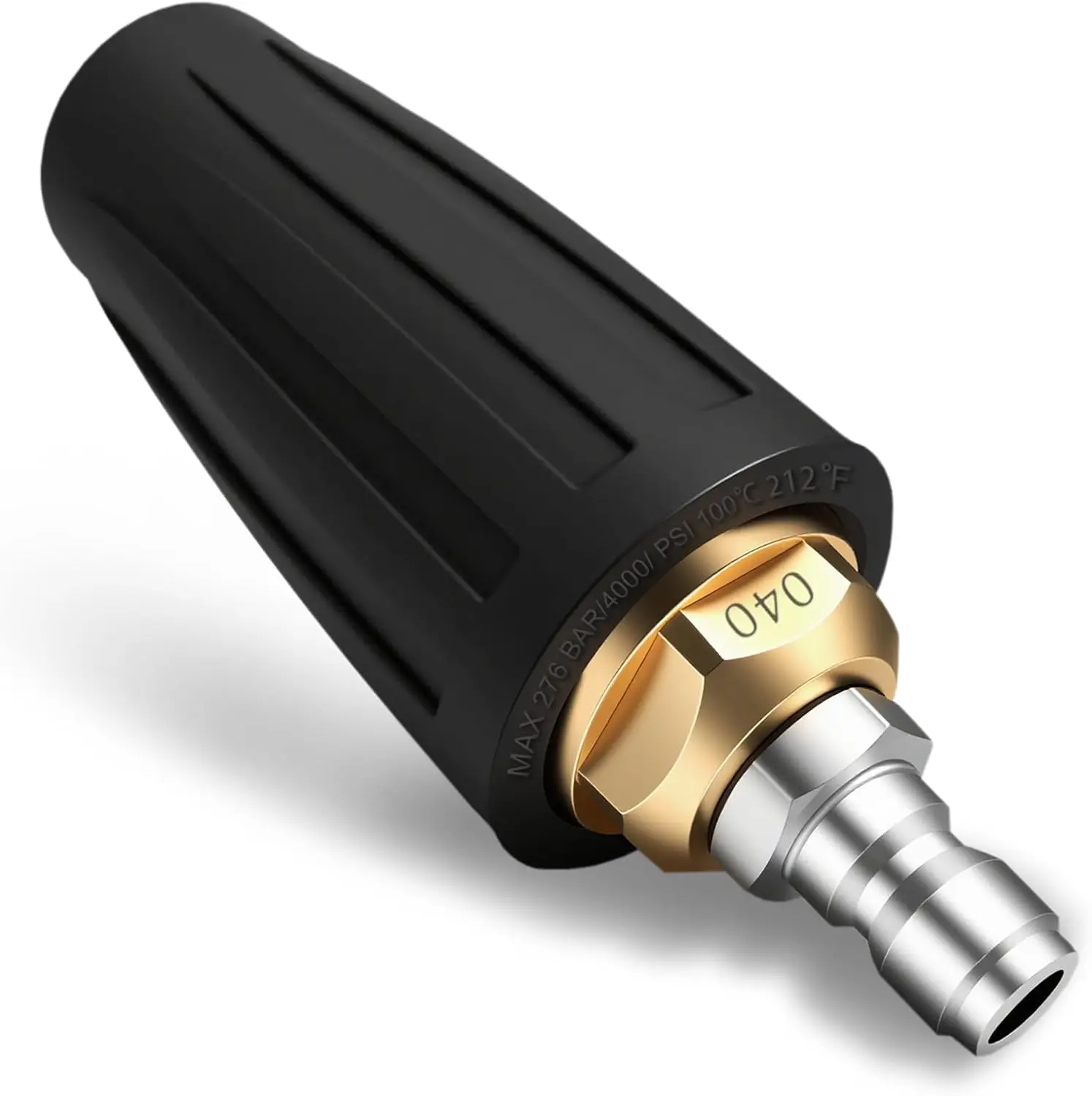 Turbo Nozzle Pressure Washer, Power Washer Tips 4000 PSI Max Rotating 1/4" Quick Connect for Cleaning Patio Brick, Driveway, Vinyl Surface, 4.0 Gpm 4.0 Orifice