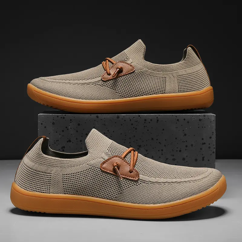 Men's stylish wide-mouth shoe box flat shoes | Comfortable barefoot shoes suitable for all-day wear