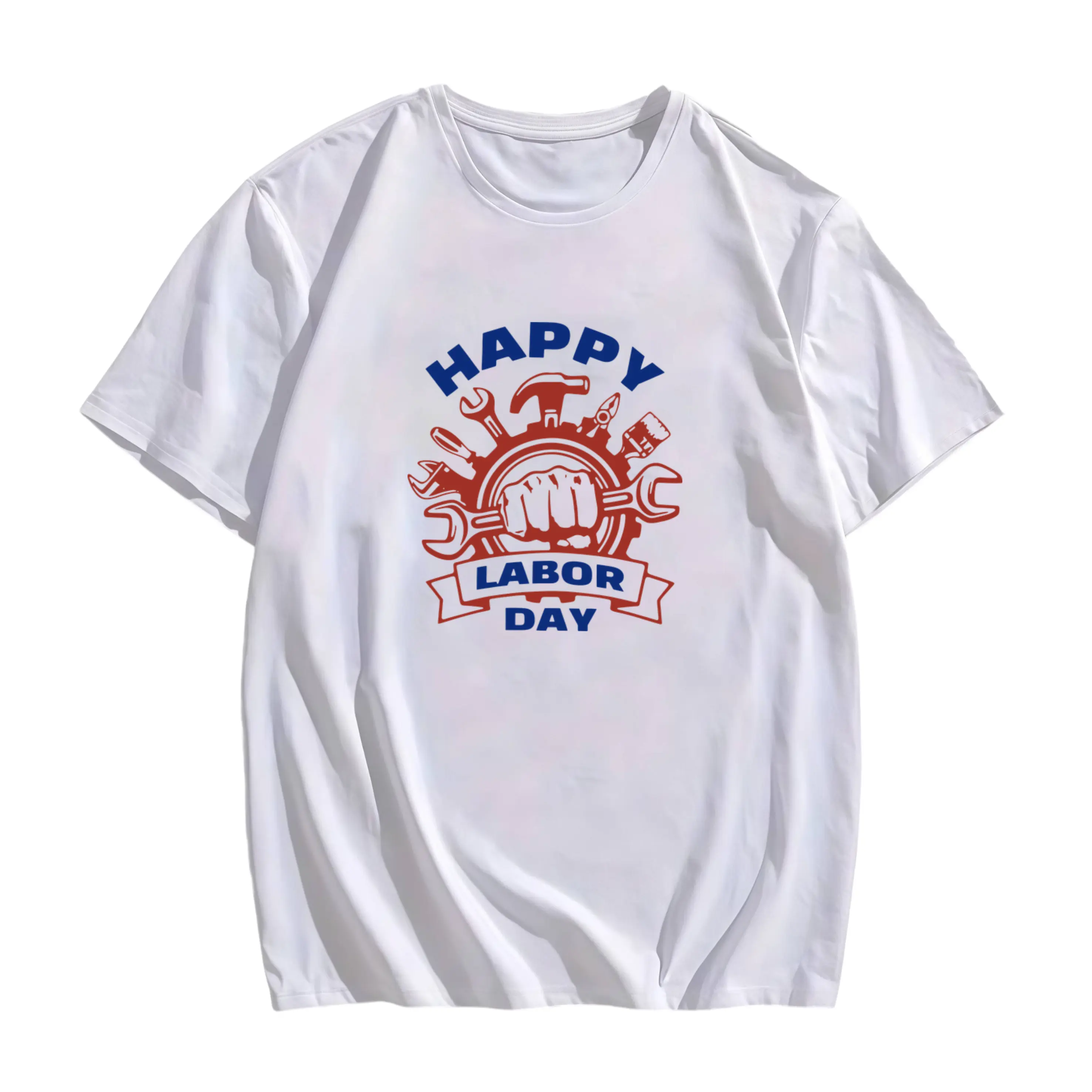 Labor Day Union Workers T-Shirt for Men & Women - 100% Soft Breathable Unisex Tee with Union-Themed Graphic Print, Crew Neck Short Sleeve Casual Shirt for Labor Rights Events & Union Meetings - Machine Washable
