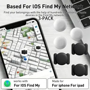 3-Piece Vehicle Tracker with Magnetic Case, No Monthly Fee, iOS Only, Rechargeable Batteries, Ideal for Cars, Bikes, Luggage