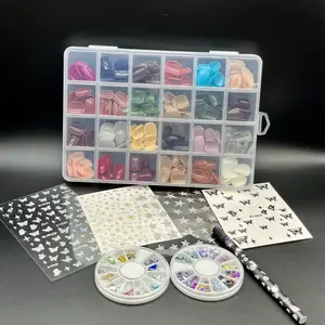 A 576-piece manicure set! Includes nail art accessories and stickers, allowing you to DIY your favorite manicure!